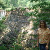 Trina at waterfall behind anna's & Ben's house-2